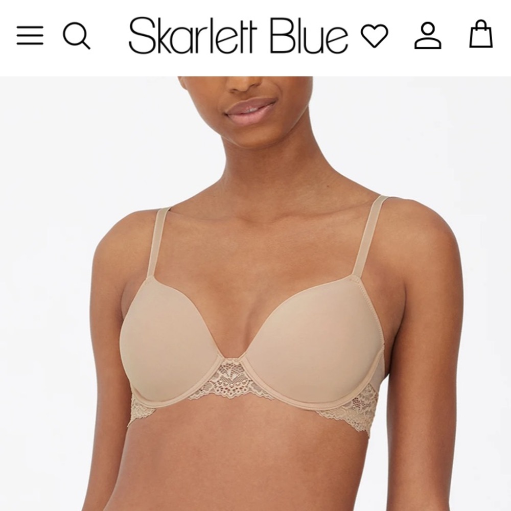 NWT Skarlett Blue Bra 30DD Goddess Cashmere Beige